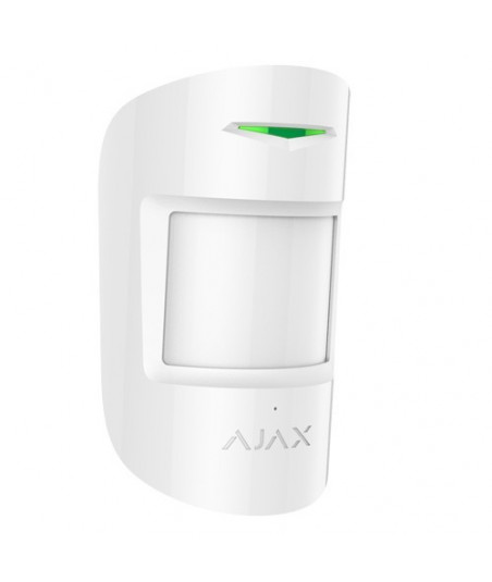 Alarme Ajax COMBIPROT-W - Détecteur PIR et bris de vitre blanc