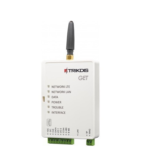 Trikdis GET - Transmetteur IP 4G 2 entrées convertis CID SIA